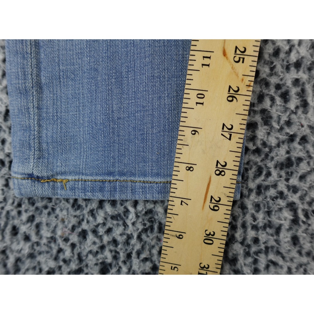 Pilcro‎ Hyphen 28 Womens Light Wash Embroidered Flower Skinny Jeans Size 28 - Picture 8 of 15